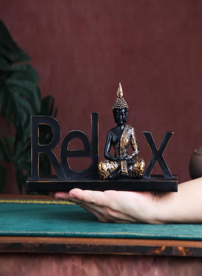 Smadeer Buddha Statue Buddah Buda - Buddah Statues for Home Decoration,Laughing Buddha Statue for Yoga feng Shui Meditation Spiritual Room Decor,Buddha Decor Indoor, Relax Budha Zen Decor - Image 3